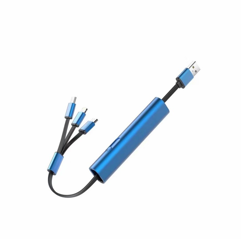 Zwijany kabel do ładowania USB 3 w 1