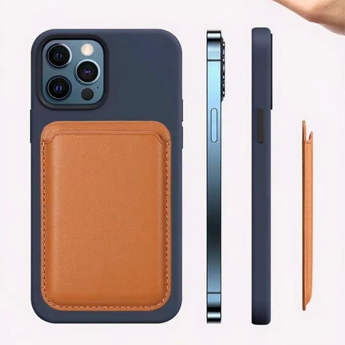 Magnetyczne etui na karty ze skóry PU kompatybilne z MagSafe Magnetyczne etui na karty ze skóry PU kompatybilne z MagSafe