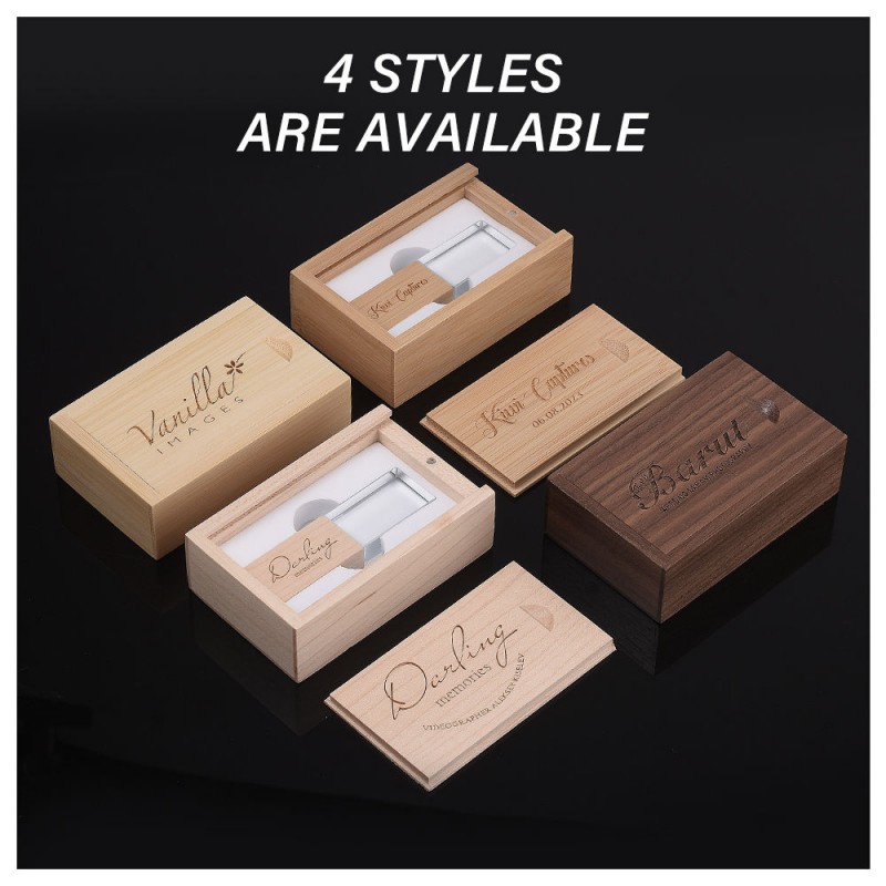 Niestandardowy dysk flash USB Crystal Wood