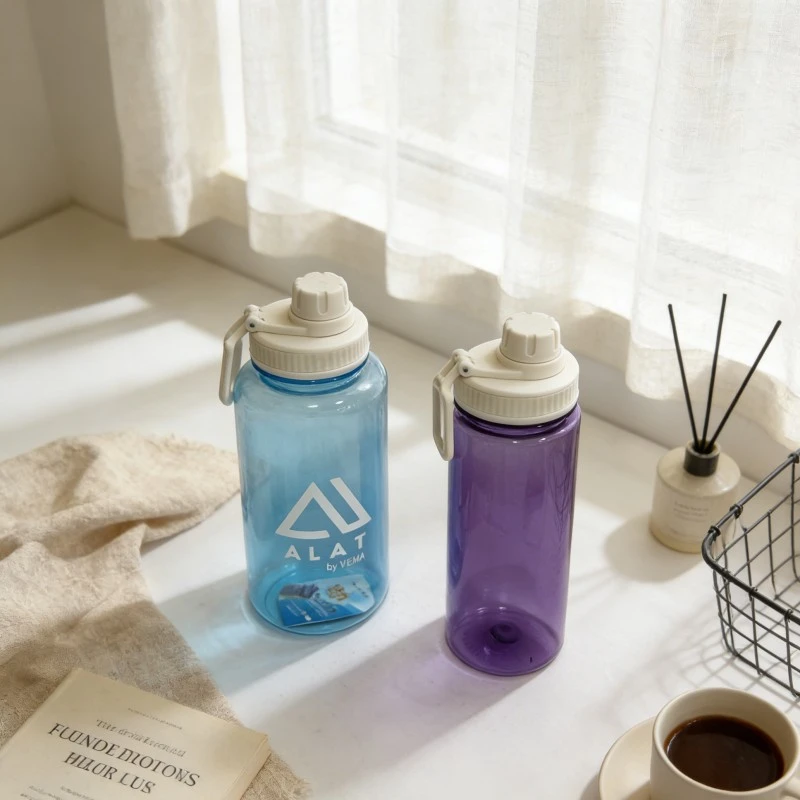 Large Capacity Transparent Plastic Sports Water Bottles Large Capacity Transparent Plastic Sports Water Bottles