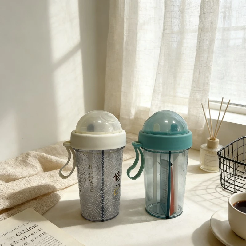 Single Layer Separated Double Drinking Plastic Cup Single Layer Separated Double Drinking Plastic Cup
