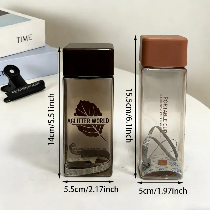 Square Portable Plastic Water Bottles Square Portable Plastic Water Bottles