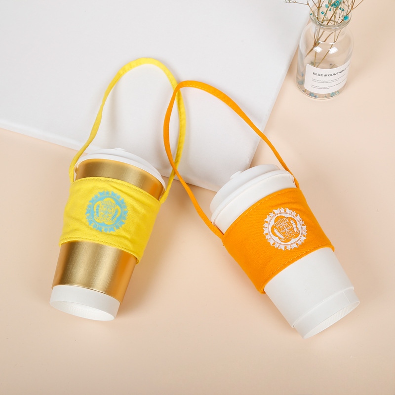 Custom Canvas Coffee Cup Carrier Sleeve