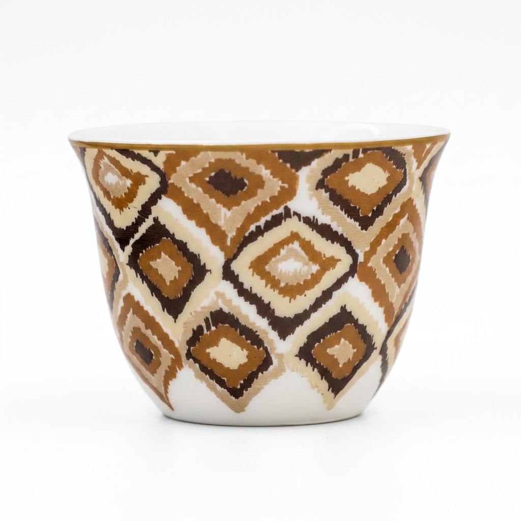 Boho geometryczny kubek ceramiczny 8-częściowy zestaw upominkowy do kawy i herbaty