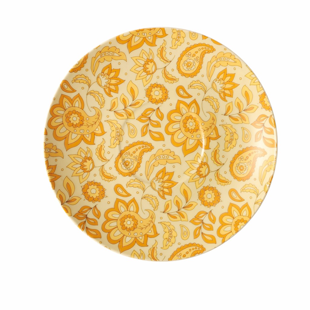 Kwiatowa Ceramiczna Filiżanka Kawy Ze Spodkiem