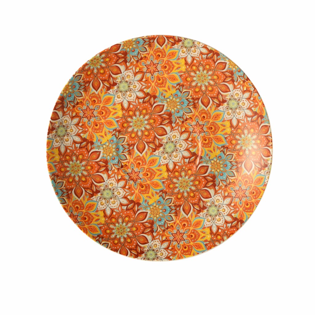Kwiatowa Ceramiczna Filiżanka Kawy Ze Spodkiem